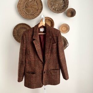 Vintage Louben Tweed Blazer with Shoulder Pads